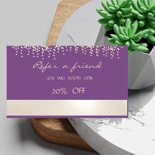 Elegant Modern ,Simple,Confetti Referral Card