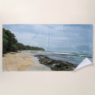 Elegant Modern Simple Custom Add Your Own photo Beach Towel