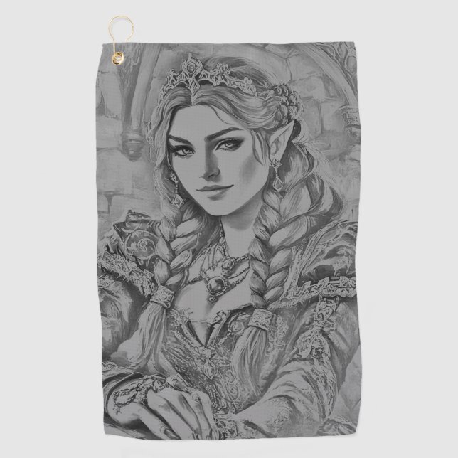 Elegant Modern Simple Custom Add Your Own photo Golf Towel (Front)