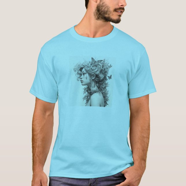 Elegant Modern Simple Custom Add Your Own photo T-Shirt (Front)