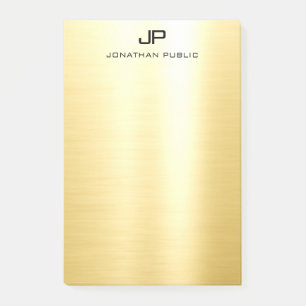 Elegant Modern Simple Design Gold Trendy Template Post-it Notes