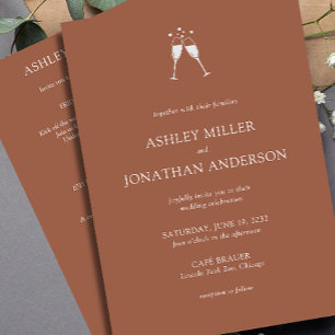 Elegant Modern Simple Elements All-in-One Wedding Invitation