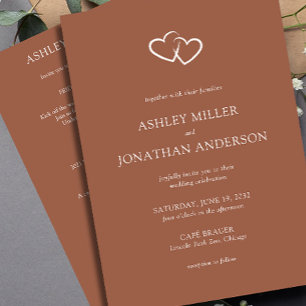 Elegant Modern Simple Elements All-in-One Wedding Invitation