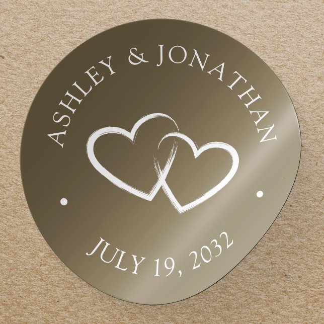 Elegant Modern Simple Elements Classic Round Sticker (Creator Uploaded)