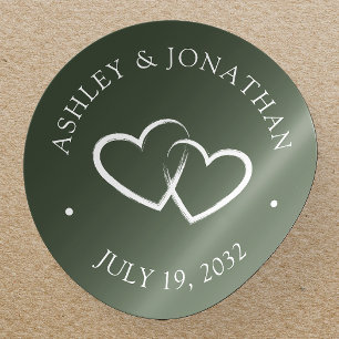 Elegant Modern Simple Elements Classic Round Sticker