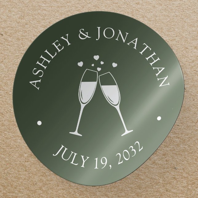 Elegant Modern Simple Elements Classic Round Sticker (Creator Uploaded)