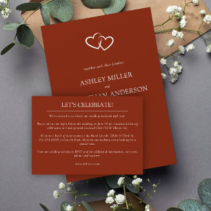 Elegant Modern Simple Elements Wedding Enclosure Card