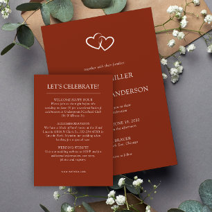 Elegant Modern Simple Elements Wedding Enclosure Card