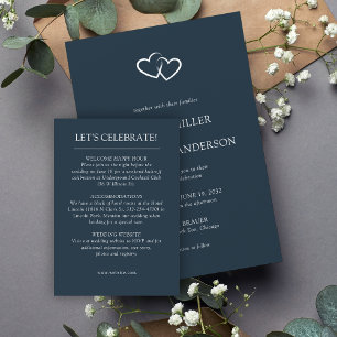 Elegant Modern Simple Elements Wedding Enclosure Card