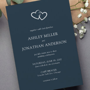 Elegant Modern Simple Elements Wedding Invitation