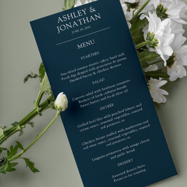 Elegant Modern Simple Elements Wedding Menu (Creator Uploaded)