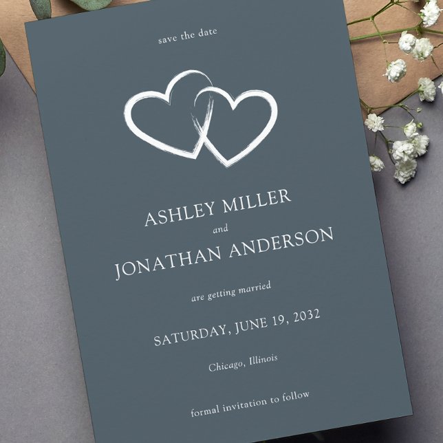 Elegant Modern Simple Elements Wedding Save The Date (Creator Uploaded)