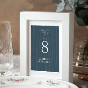 Elegant Modern Simple Elements Wedding Table Number