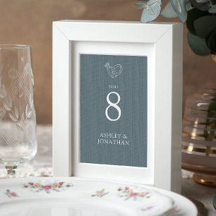 Elegant Modern Simple Elements Wedding Table Number