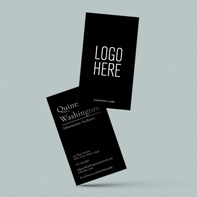 Elegant Modern Simple Logo Professional Stylish Business Card (Creator Uploaded)