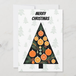 Elegant Modern Simple Minimalist Christmas Tree Holiday Card