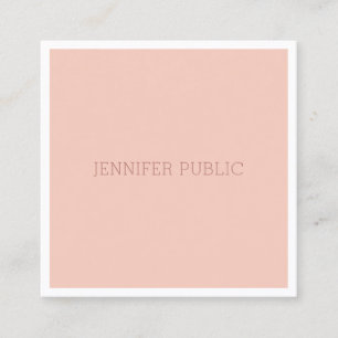 Elegant Modern Simple Template Minimalist Design Square Business Card