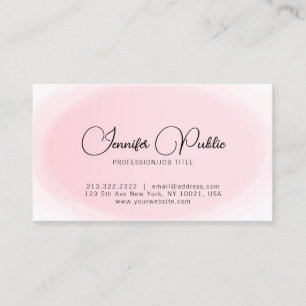 Elegant Modern Simple Typography Script Template Business Card