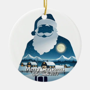 Elegant Modern Simple Vintage Family Christmas Ceramic Tree Decoration