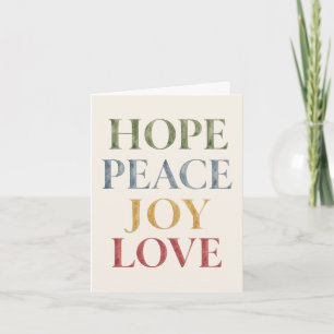 Elegant Modern Simple Watercolor Holiday Card