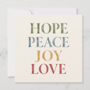 Elegant Modern Simple Watercolor Holiday Card