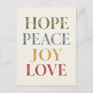 Elegant Modern Simple Watercolor Holiday Postcard