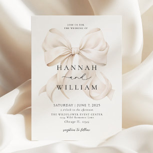 Elegant Modern Simplistic Wedding Invitation