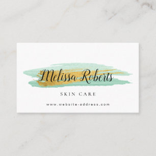 Elegant modern skin care business card