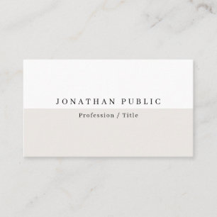 Elegant Modern Sleek Design Template Professional Business Card