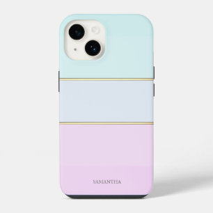 Elegant Modern Striped, Ombre iPhone 14 Case