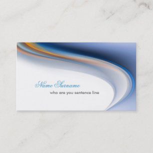 elegant modern stylisg pastel blue and white business card