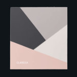 Elegant modern stylish geometric colour block notepad<br><div class="desc">Minimalist and colourful geometric design.</div>