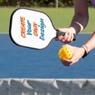 Elegant Modern Stylish Personalised Text Pickleball Paddle