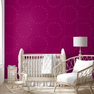elegant modern stylish Pink Starry Night  Wallpaper