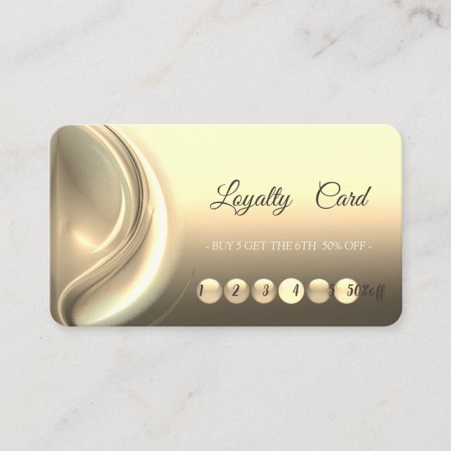 Elegant Modern  Stylish Professional  Loyalty Card (Front)