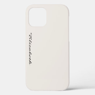 Elegant Modern Template Calligraphy Name Monogram iPhone 12 Case