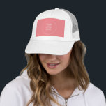 Elegant Modern Template Your Company Logo Here Trucker Hat<br><div class="desc">Create Your Own Elegant White Charisma Colour Modern Template Add Image Logo Photo Trucker Hat.</div>
