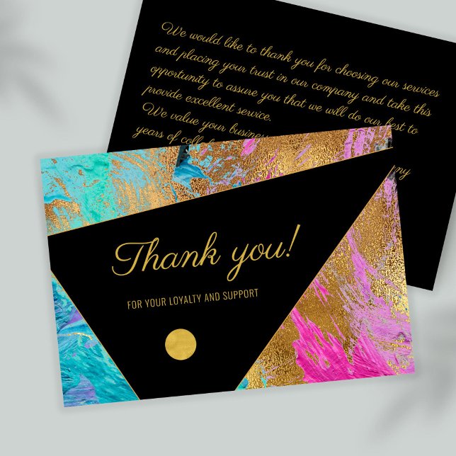 Elegant modern thank you business customer note (Creator Uploaded)
