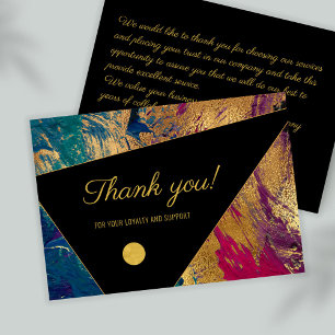 Elegant modern thank you business customer note