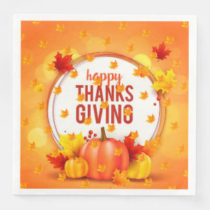 Elegant Modern Thanksgiving Popular Napkin