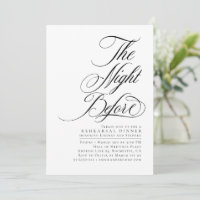 Elegant Modern The Night Before Rehearsal Dinner