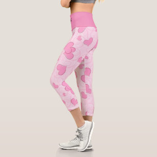 Elegant Modern Trendy Love Capri Leggings