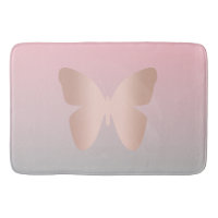 Elegant modern trendy rose gold butterfly