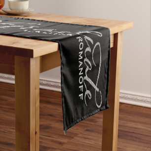 Elegant Modern Typography Graduate Short Table Runner