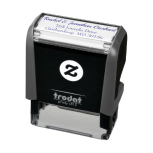Elegant Modern Typography Mailing Self-inking Stamp