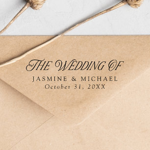 Elegant Modern Typography The Wedding Of Self-inking Stamp