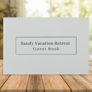 Elegant Modern Vacation Rental Guest Book Olive