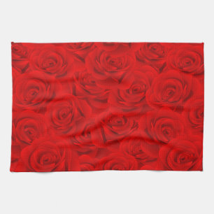 Elegant Modern Vintage Trendy Floral Tea Towel