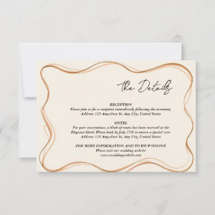 Elegant Modern Wedding Enclosure Card