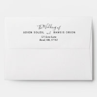 Elegant Modern Wedding Envelope
